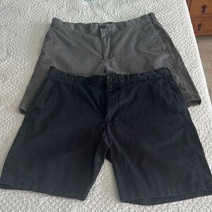 2 Pairs of J Crew Men’s Stretch Shorts Waist 34 Inseam 9 100% Cotton